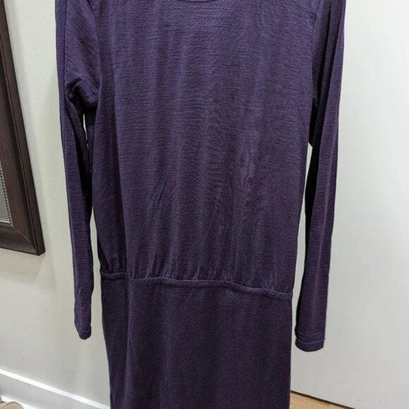 Icebreaker Merino Wool Purple Dress Size L - Picture 3 of 3